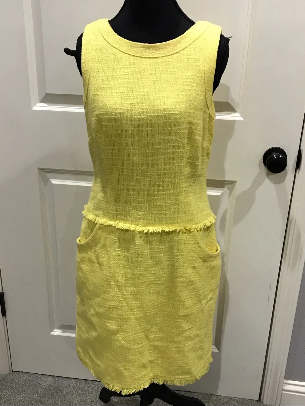 Calvin Klein Yellow Midi Shift Dress - Picture 1 of 8